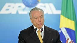 Michel Temer,&nbsp;presidente de Brasil.