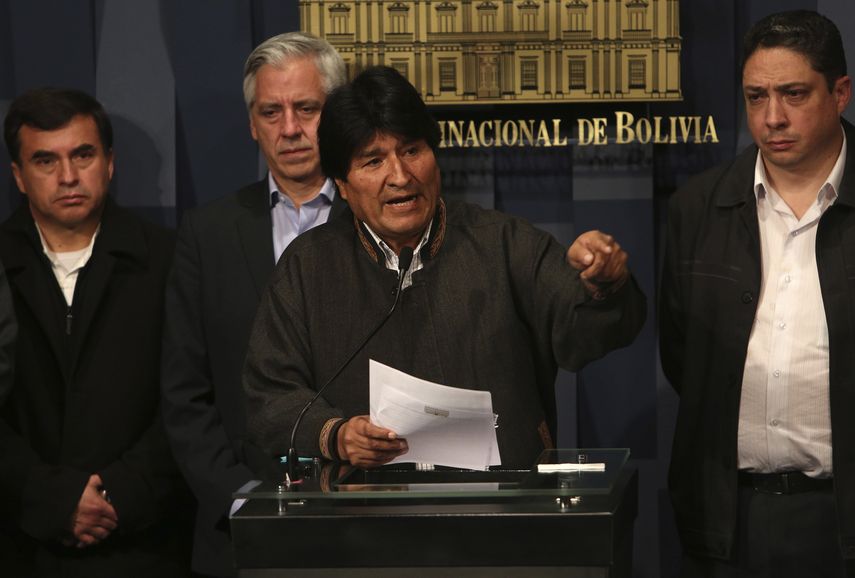 Morales está en el poder desde 2006 y lleva ganando tres elecciones consecutivas