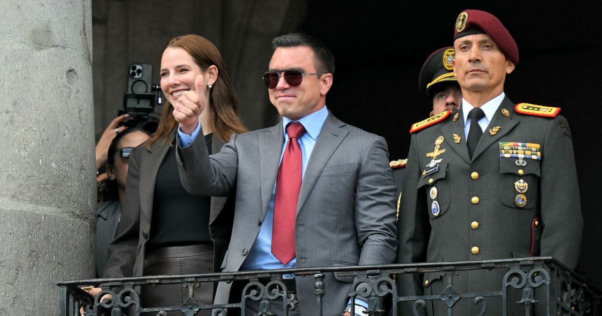 Daniel Noboa dice que le “gustaría” contar con apoyo de EEUU para combatir pandillas en Ecuador