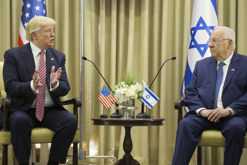 &nbsp;El presidente de los Estados Unidos, Donald Trump &nbsp;se reúne con su homólogo israelí, Reuven Rivlin, en Jerusalén.