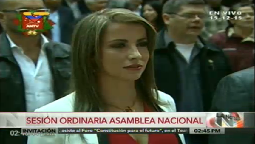 Susana Virginia Barreiros Rodríguez, jueza que condenó a Leopoldo López se juramentó ante la Asamblea Nacional  (CORTESIA) 