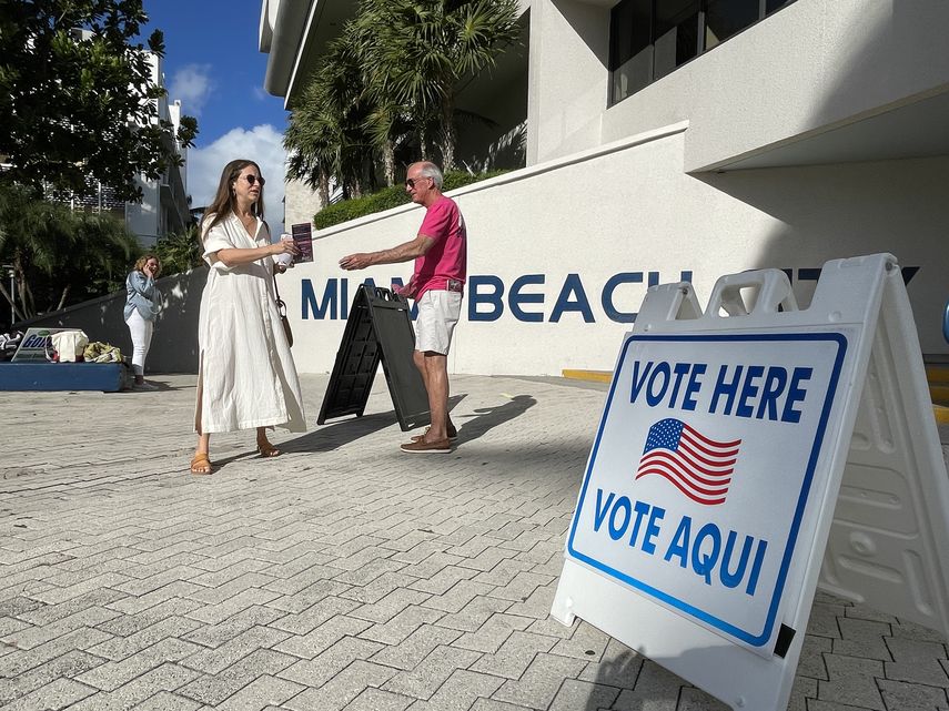 Jornada electoral en Miami Beach