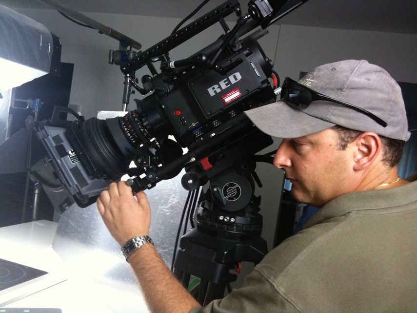 Carlos Arrieta, productor de videos en Miami en una filmación.&nbsp;