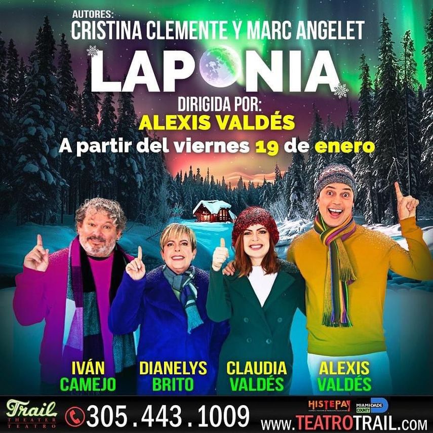 Póster promocional de la comedia Laponia, de Alexis Valdés.