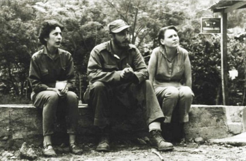 Celia Sánchez, Fidel Castro y Haydée Santamaría