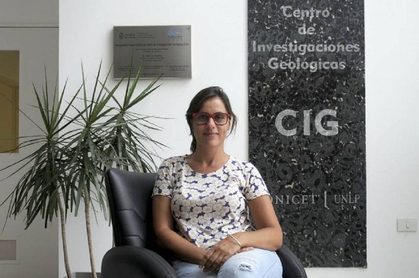 María Julia Arrouy integrante del equipo del Conicet que realizó el hallazgo.