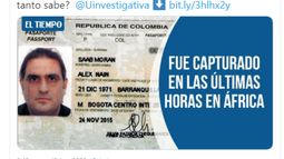 Captura de pantalla del mensaje difundido en las redes sociales por el portal web El Tiempo.