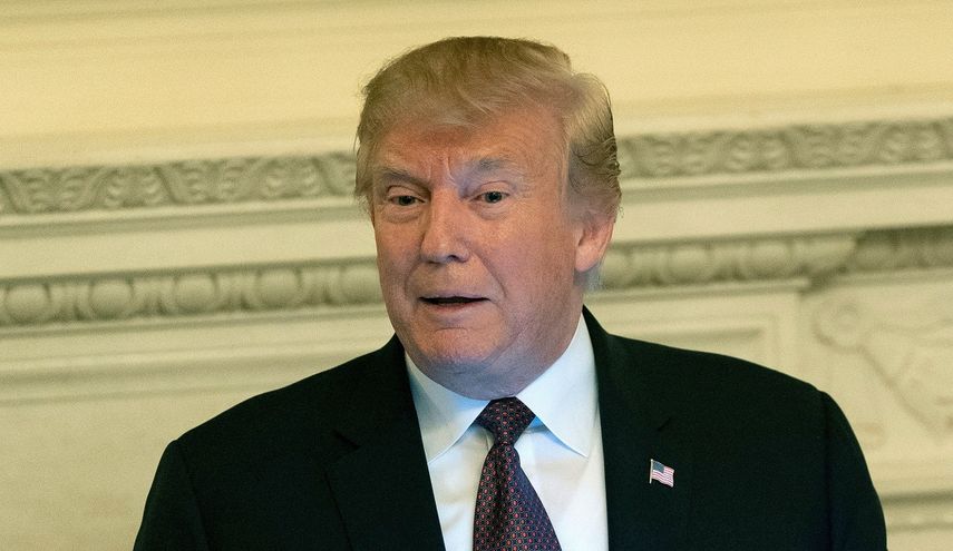 El presidente Donald Trump habla durante una celebración en la Casa Blanca, en Washington.