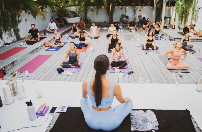 Clases de la instructora de yoga venezolana Anabella Landa.&nbsp;