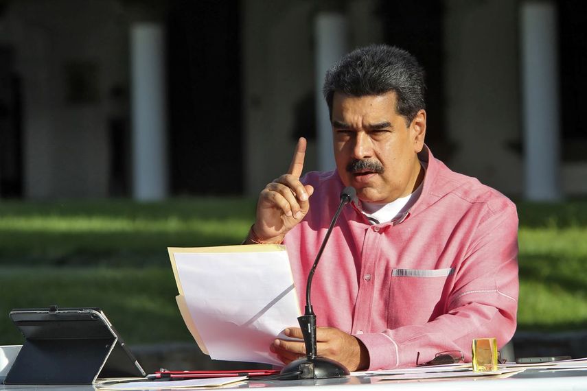 El dictador Nicolás Maduro durante un mensaje televisado a la nación. Agosto 9/2020.