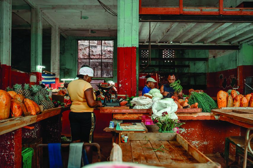 Un negocio de venta de verduras en La Habana.&nbsp;