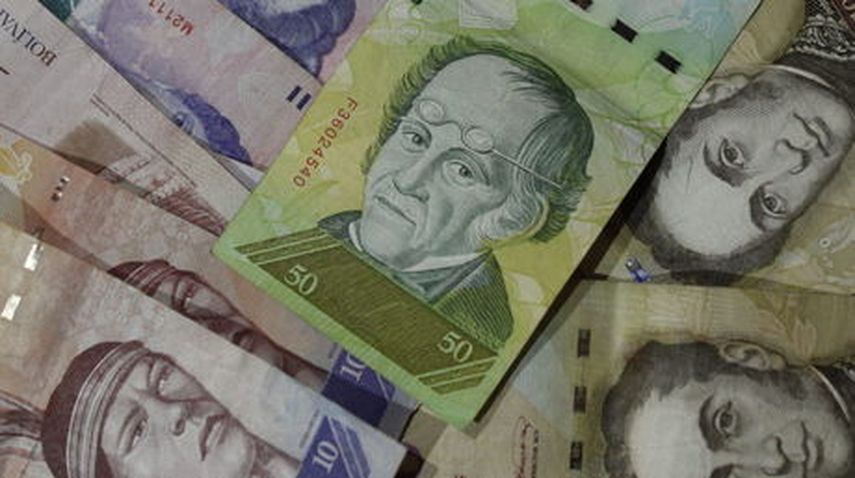 Billetes venezolanos. Foto EFE