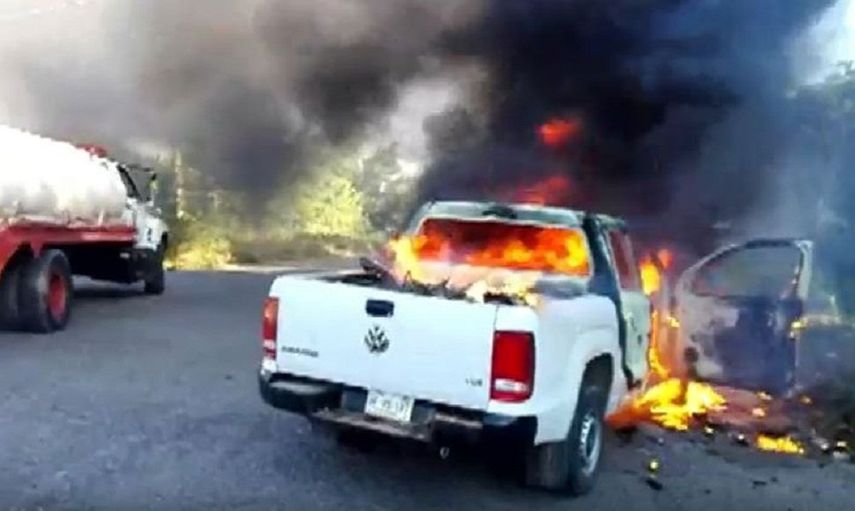 Los funcionarios se movilizaban en una camioneta en el estado de Guerrero