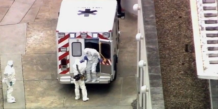 Paciente con ébola llega a Atlanta, EEUU (AP)