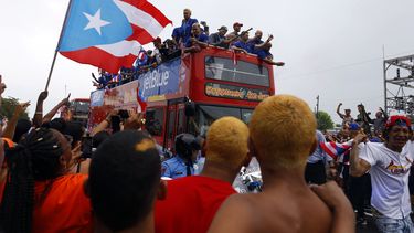 La selección puertorriqueña fue recibida el jueves en su país como héroes tras su participación en el Clásico Mundial.