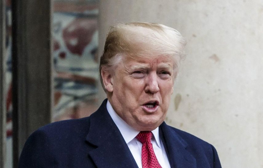 El presidente Donald Trump, durante su visita a Francia, el 10 de noviembre de 2018.