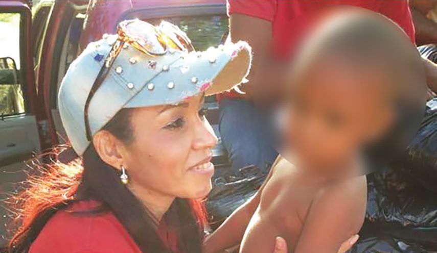 Ana Iris Langone durante una campaña en República Dominicana.