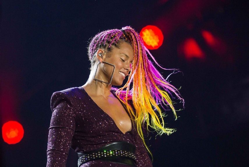 La cantante norteamericana Alicia Keys.&nbsp;