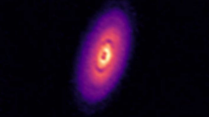 El aprendizaje automático permite distinguir planetas en formación en un disco protoplanetario.