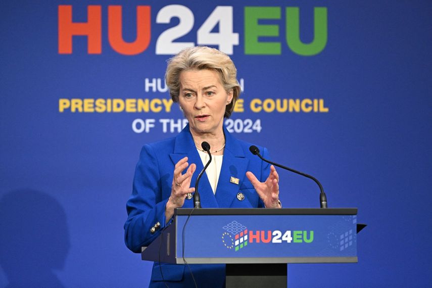 La presidenta de la Unión Europea Ursula von der Leyen.