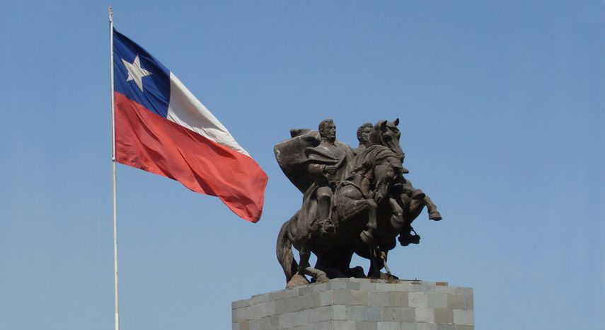Monumento a&nbsp;Bernardo OHiggins, en Santiago de Chile.