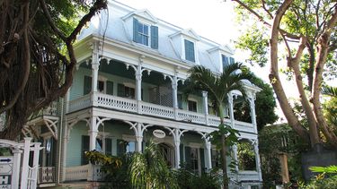 Típica casa en Cayo Hueso, condado Monroe, Florida.