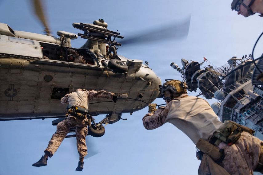 Imagen de las fuerzas especiales de la Marina estadounidense&nbsp; desplegadas en el Medio Oriente.