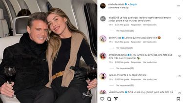 Michelle Salas junto a Luis Miguel.