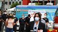 Ralph Alemán, vicepresidente de Innovative Transfusion Medicine, en rueda de prensa.&nbsp;