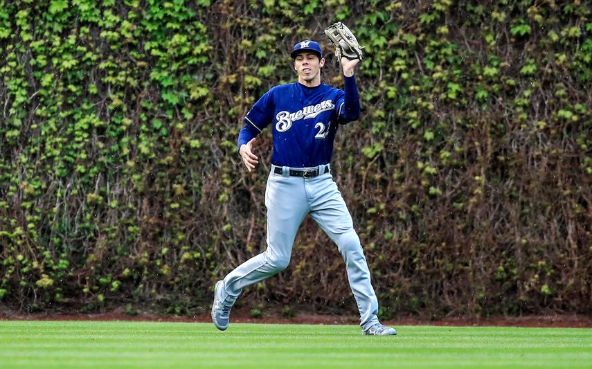 Christian Yelich,&nbsp;de los Cerveceros de Milwaukee