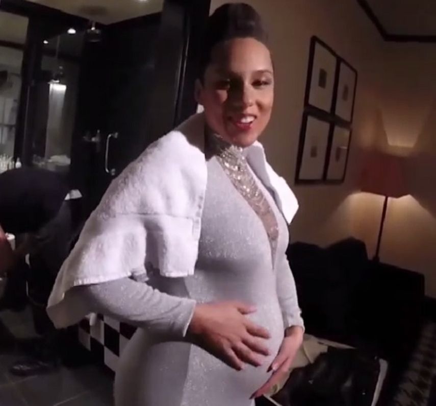 La intérprete Alicia Keys días antes de dar a luz a su segundo hijo. (INSTAGRAM). 