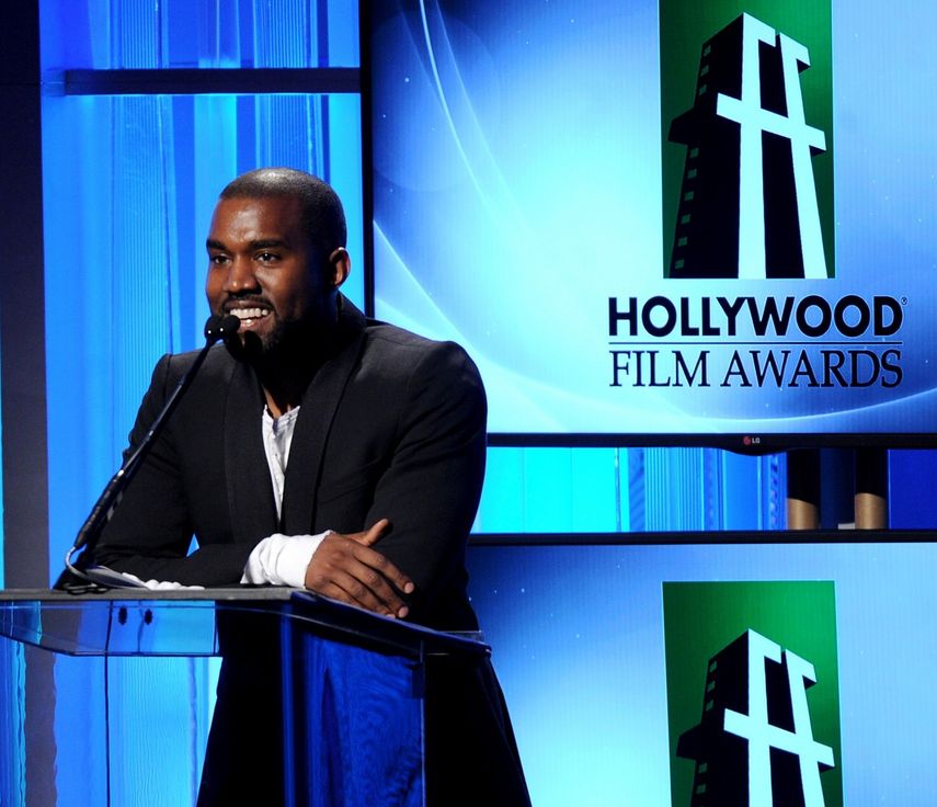 Kanye West en los Hollywood Film Awards en Los Angeles. (AP)