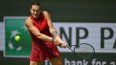 La bielorrusa Aryna Sabalenka le devuelve el balón a la rusa Mirra Andreeva durante la final individual femenina del BNP Paribas Open en el Indian Wells Tennis Garden, en Indian Wells, California, el 16 de marzo de 2025.&nbsp;
