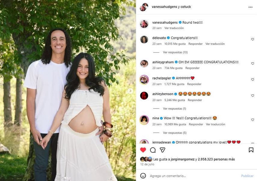 Vanessa Hudgens y Cole Tucker.&nbsp;