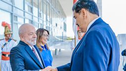 Lula da Silva recibe a Nicolás Maduro en Palacio de Planalto el 29MAY23.&nbsp;