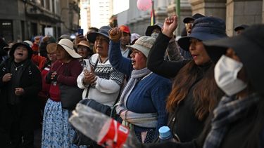 Las protestas que ya tienen 32 días han provocado desabastecimiento de alimentos y medicinas en la Paz.&nbsp; (AFP)