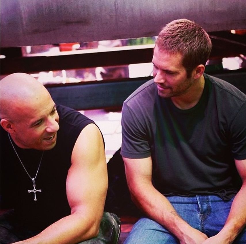 Los actores Vin diesel y Paul Walker en la saga Fast & Furious. (INSTAGRAM)