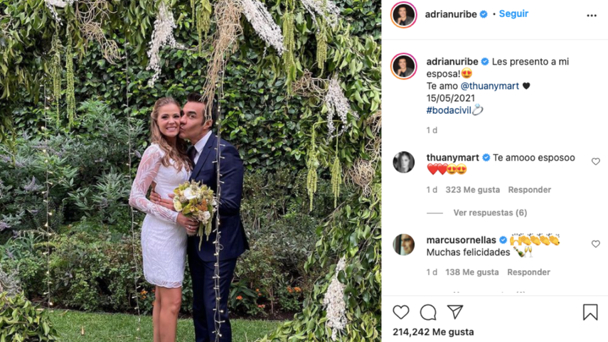 Adrián Uribe y Thuany Martins.