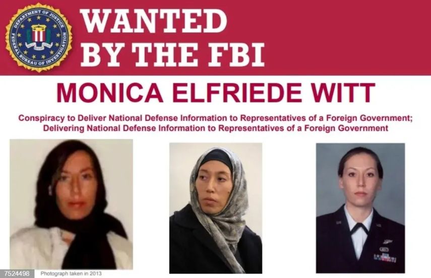 Monica Witt huyó al país persa en 2013 (FBI)