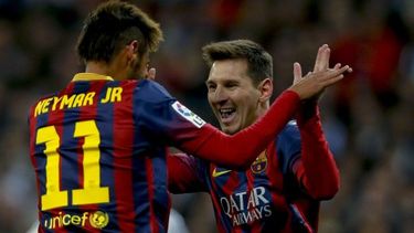 Neymar y Messi fueron los protagonistas en una tarde donde toda la plantilla azulgrana brilló (EFE)