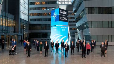 Los líderes de la OTAN en su reunión cumbre en Bruselas.&nbsp;