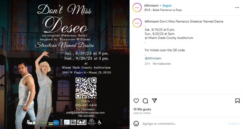 Ballet Flamenco La Rosa estrena Deseo.