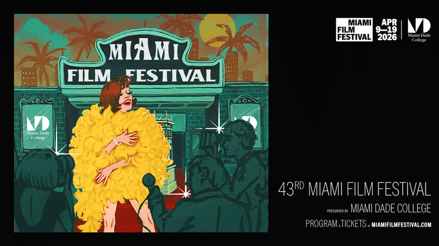 Afiche conmemorativo de la edición 43 del Miami Film Festival.&nbsp;