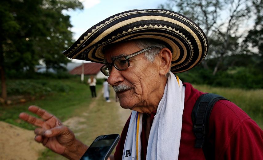 Luis Torres tiene 69 años y una vida de lucha por su tierra y contra el desplazamiento que lo llevó a exiliarse en España durante un lustro para escapar de las amenazas de paramilitares colombianos