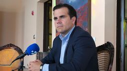 El gobernador de Puerto Rico,&nbsp;Ricardo&nbsp;Rosselló, durante la entrevista.