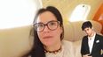 La&nbsp;youtuber&nbsp;cubana&nbsp;Camila&nbsp;Guiribitey en las instalaciones del nuevo avi&oacute;n familiar.&nbsp;
