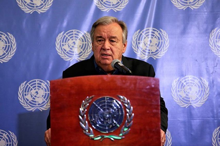 El secretario general del organismo, António Guterres, quien exhortó al cese de las acciones armadas y al reinicio de un diálogo serio y constructivo.