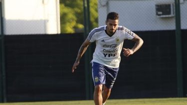 Lanzini se perfilaba para ser titular en el equipo argentino durante la cita mundialista.
