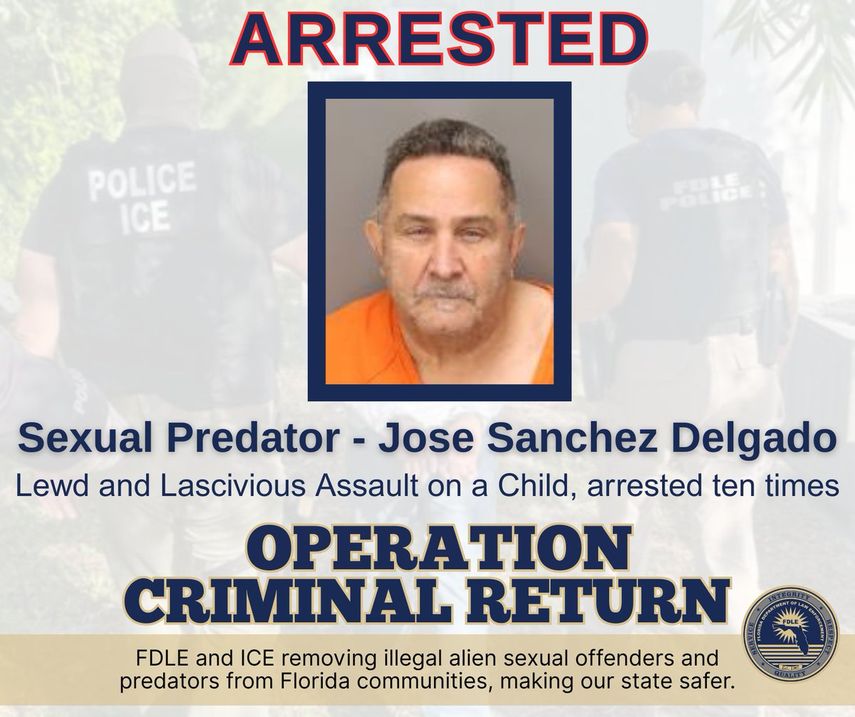 José Sánchez Delgado, un depredador sexual es arrestado.&nbsp;