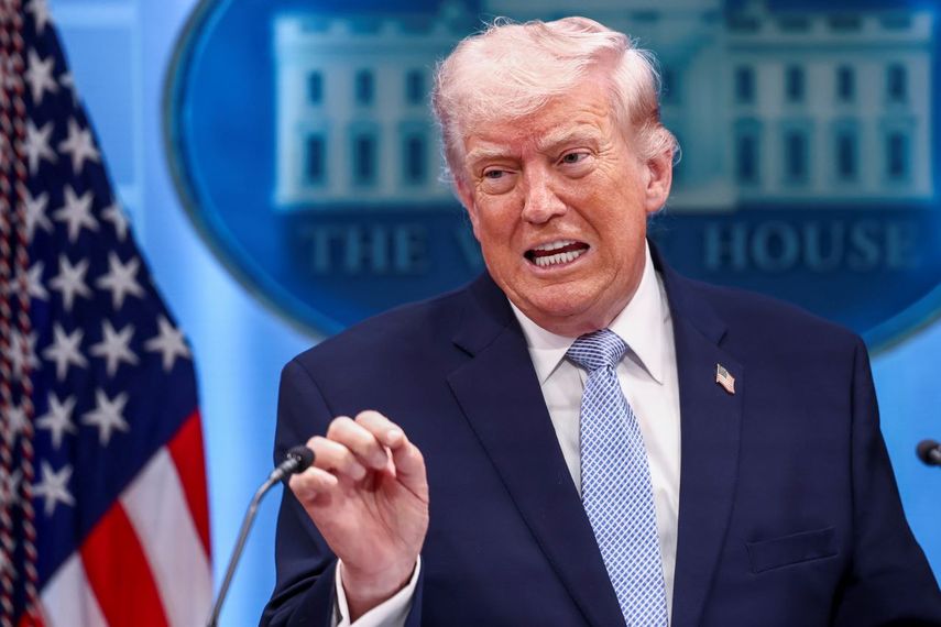 El presidente de Estados Unidos, Donald Trump durante una conferencia de prensa en la Casa Blanca.